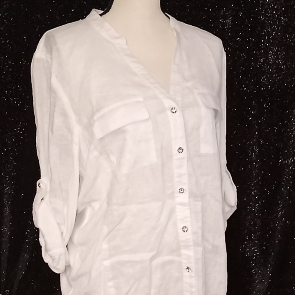 Beautiful blouse with diamond buttons
